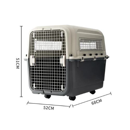 IATA Cat Dog Pet Travelling Carrier Transporter Cage -68 x 52 x 51cm