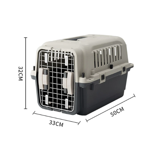 IATA Cat Dog Pet Travelling Carrier Transporter Cage Extra Small - 50 x 33 x 32cm