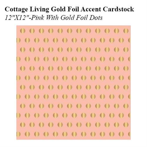 Cottage Living Gold Foil Accent Cardstock