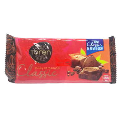 Toren Classic Red Milk Chocolate Slab 100G