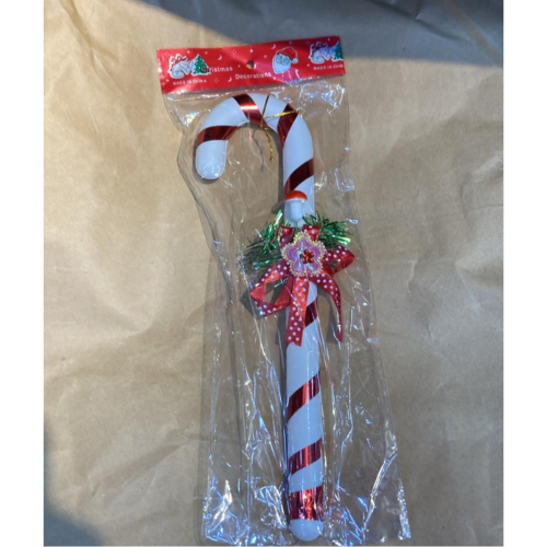 White and Red PVC Christmas Candy Stick