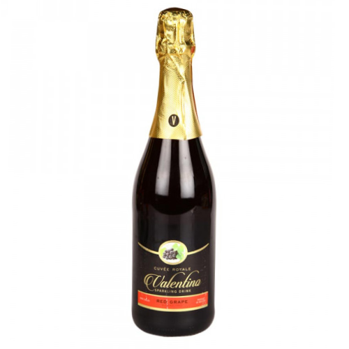 Valentino Sparkling Drink Red Grape Juice - 750ml