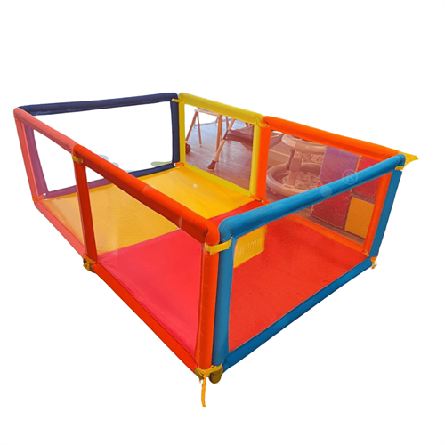 Kemi 4 Panel Baby Playpen (6 x 4 ft) with 2-Inch Mattress