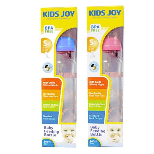 Kids Joy Glass Feeding Bottle 240ml \/ 8oz