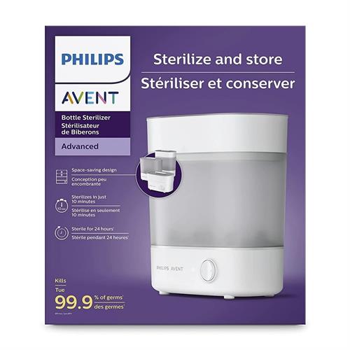 Philips Avent 3-in-1 Electric Steam Sterilizer for Baby Bottles, Pacifiers, Cups and More