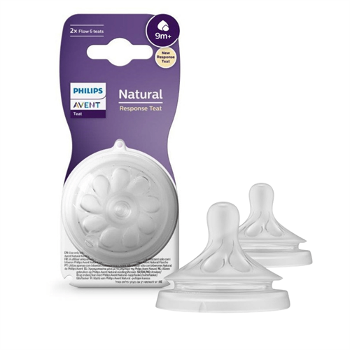 Philips Avent 9M+ Teat for Natural Bottles Twin Pack