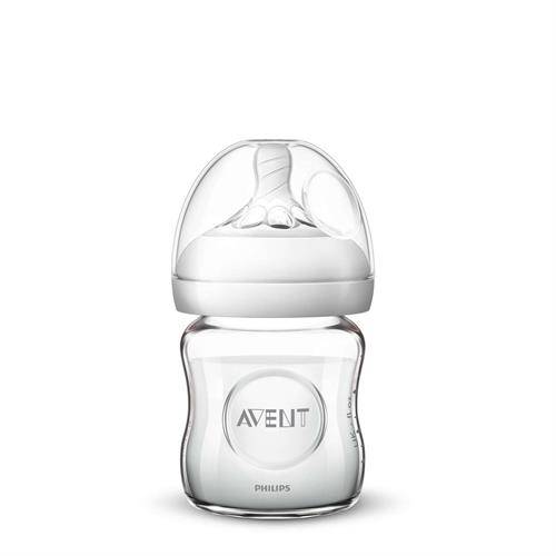 Philips Avent Natural Glass Baby Bottle - 120 ML (SCF671/13)
