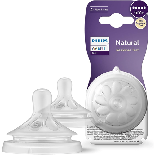 Philips Avent Natural Teat - 6M+ Fast Flow (Twin Pack)
