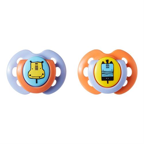 Tommee Tippee Fun Style Soother 2Pk (0-6m)