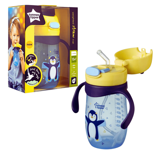 Tommee Tippee Weighted Straw Cup With Handle 300ml (12M+)