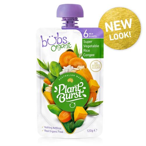 Bubs Organic Super Vegetable and Rice Congee