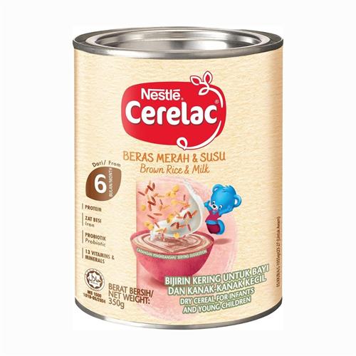 Cerelac Infant Cereals with Milk Brown Rice 0026 Milk 350G (6 Months+)