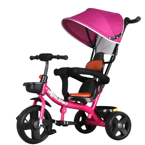Tricycle with Hood and Handle Bar -118