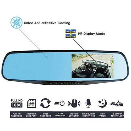 Vehicle Dashcam (Blackbox DVR + Rear View Camera)