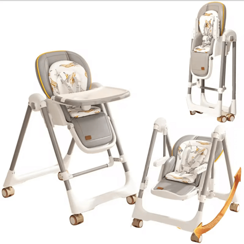 3-in-1 Multi-functional Baby Feeding High Chair with Swing-806