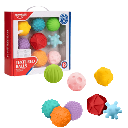 8 Pcs Textured Balls for Infants (6m+)