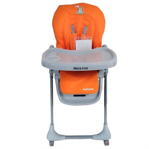 Baby Feeding High Chair (Morekiss - Blue with Wheels)