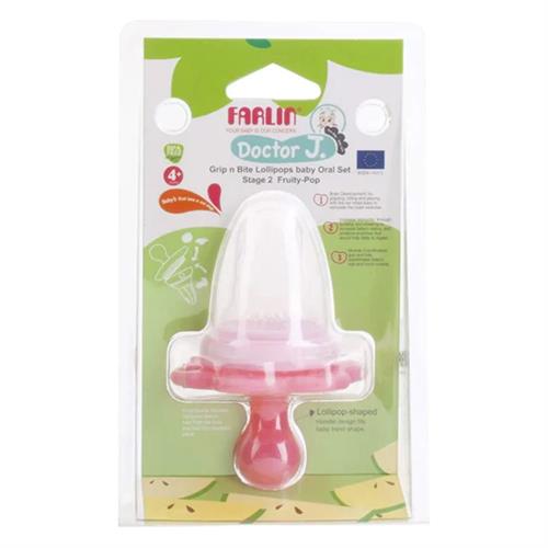 Farlin Fruit Feeder - Grip n Bite Lollipops Baby Oral Set Stage 2 Fruity Pop