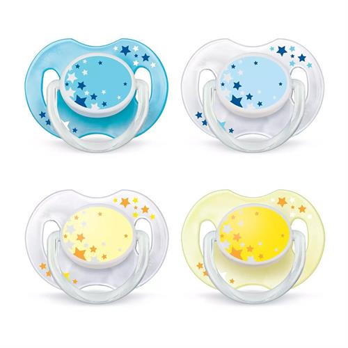 Philips Avent Night Time Soother 0-6 months (Twin Pack)