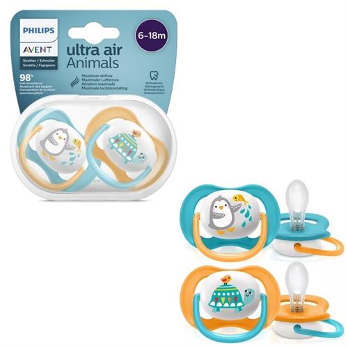 Philips Avent Ultra Air Animals Pacifier 6-18 months (SCF080/07)