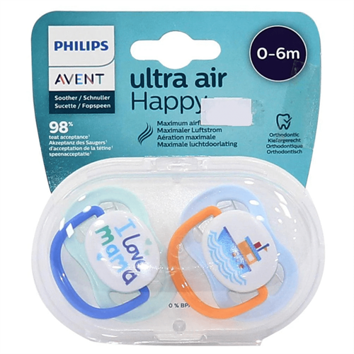 Philips Avent Ultra Air Happy Pacifier 0-6m (SCF080\/01)