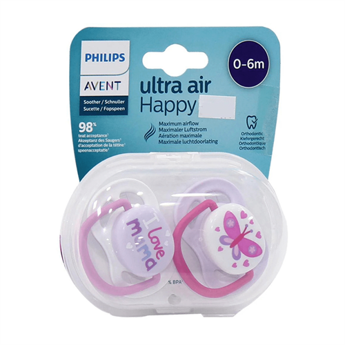 Philips Avent Ultra Air Happy Pacifier 0-6m (SCF080\/02)