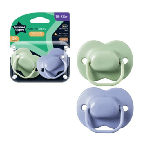 Tommee Tippee Natural Latex Soothers (18-36m)