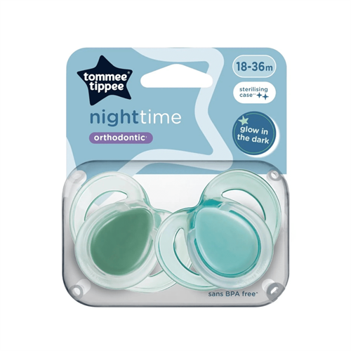 Tommee Tippee Soother Night Time (18 36 Months 2 Pack)