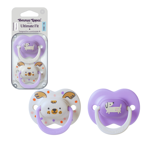 Tommee Tippee Ultra Fit Decorated Soother 18 36m Girl -433658