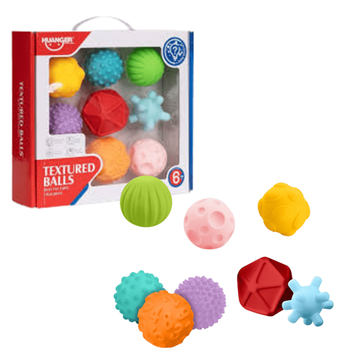 10 Pcs Textured Balls for Infants (0m+)