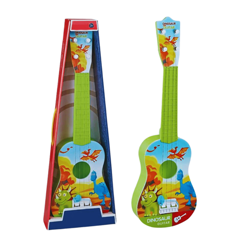 Children's Plastic Guitar with Dinosaurs