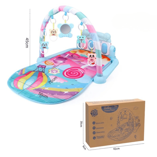 Colorful Baby Play Gym with Piano 0026 Hanging Toys (116-13)