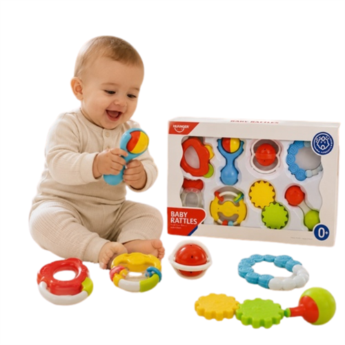 Huanger Baby Rattles 8 Pieces, 0M+ (HE0150)
