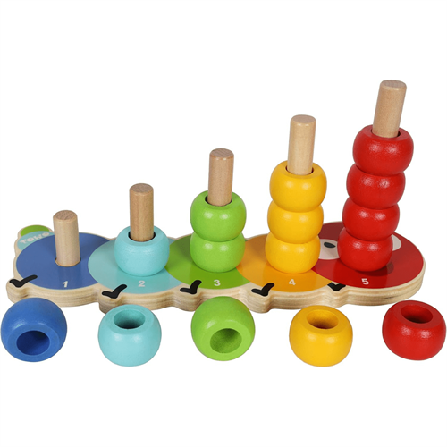 Oxford Wooden Stacking Tower for Baby and Toddler