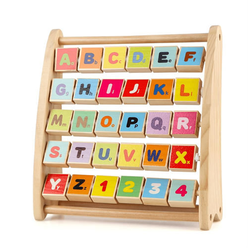 Wooden Alphabet Abacus Educational Learning Toys for Toddlers (3+)