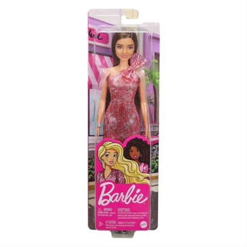 Barbie Glitz Doll with Pink Shimmer Off Shoulder Dress (T7580-GRB33)