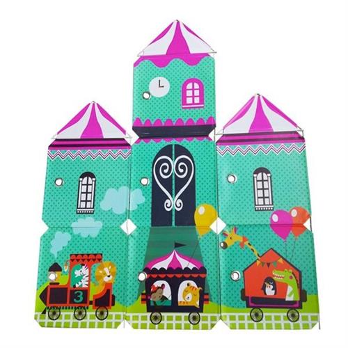 Kids' Storage Organizer - 7 Storage Cube - Green Castle