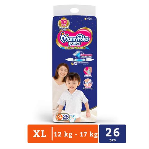 Mamy Poko Diaper Pant - Extra Large - 26 Pack