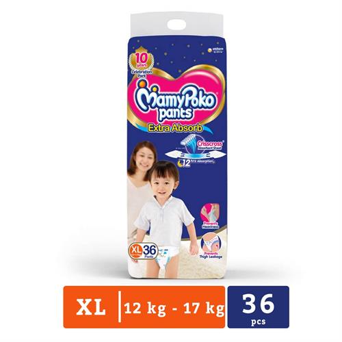Mamy Poko Diaper Pant - Extra Large - 36 Pack