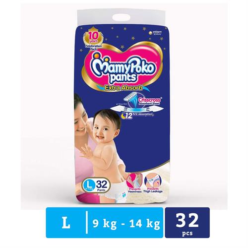 Mamy Poko Diaper Pant - Large - 32 Pack