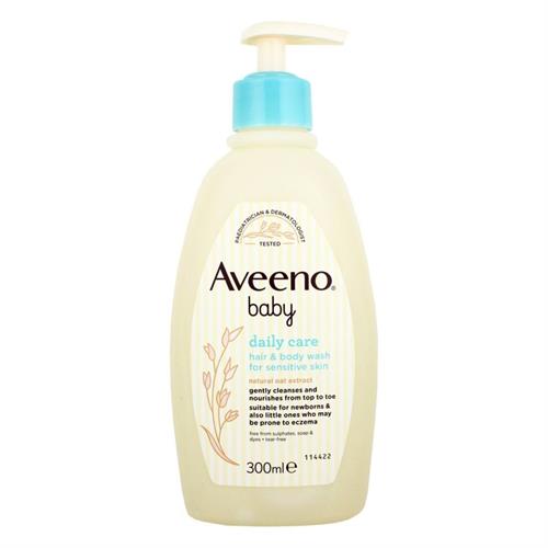 Aveeno Baby Daily Hair 0026 Body Wash 300ml