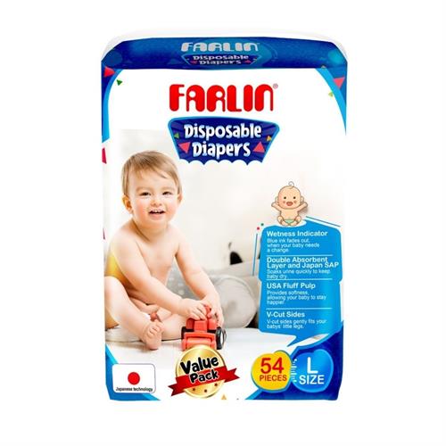 Farlin Tape Diaper Large Value Pack (54 Pcs)