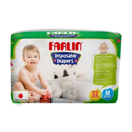 Farlin Tape Diaper Medium (32 Pcs)