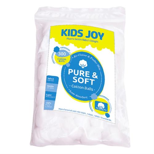 Kids Joy 300 Cotton Balls Zip Pack