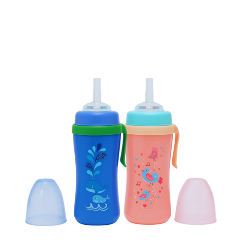 Kids Joy Bottle with Silicon Straw and Lid 9m+