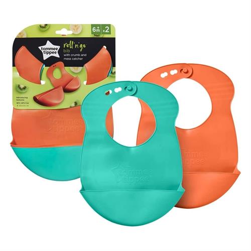 Tommee Tippee Roll and Go Bibs (Twin Pack)