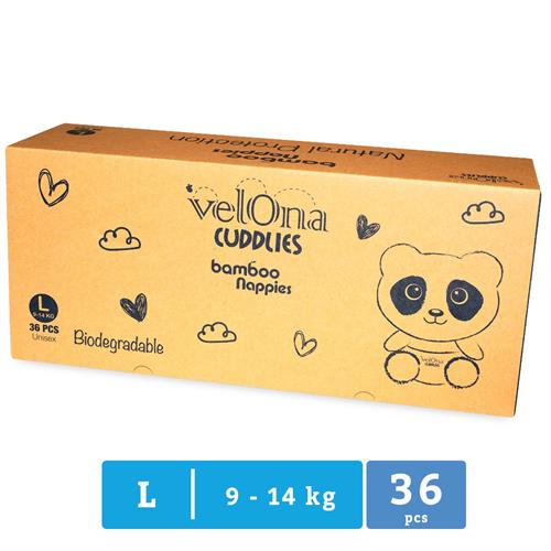 Velona Biodegradable Bamboo Diaper - Large - 36pcs