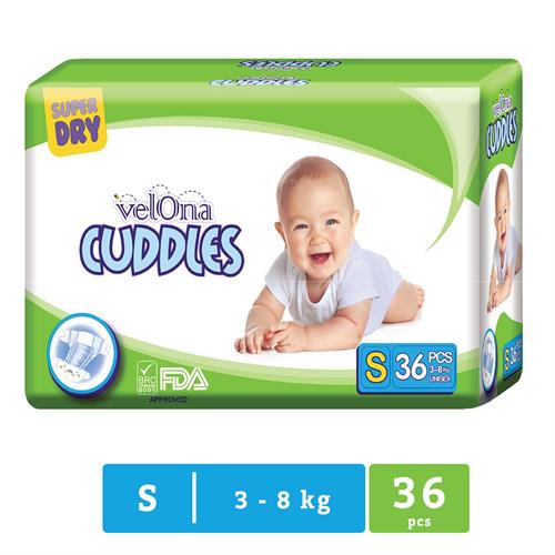 Velona Cuddles - Small Baby Diapers - 36 Pc Pack