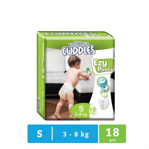 Velona Cuddles - Small - Ezy Pants - 18 Pc Pack