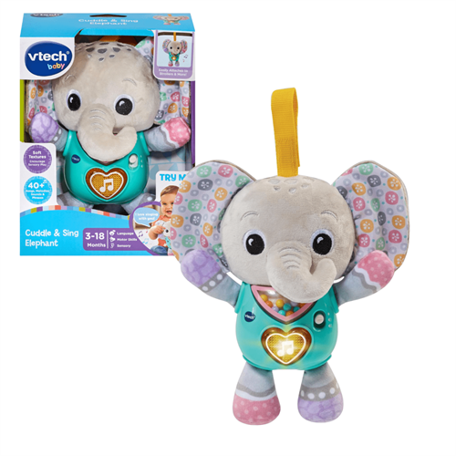 VTech Baby Cuddle 0026 Sing Elephant (3-18m)